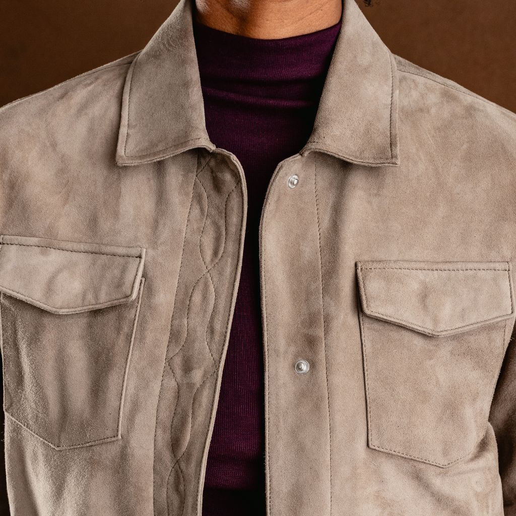 Dakota Shirt Jacket | Taupe - Image 2