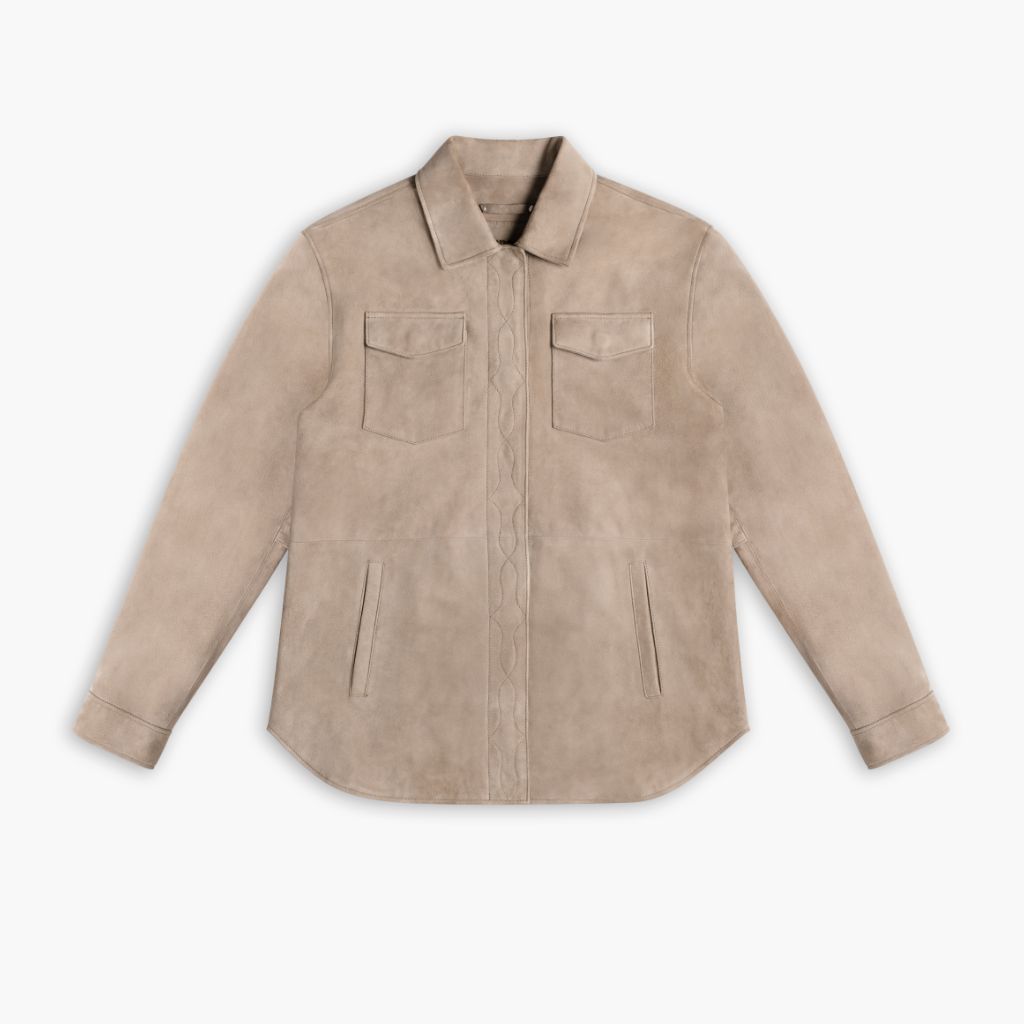 Dakota Shirt Jacket | Taupe - Image 4