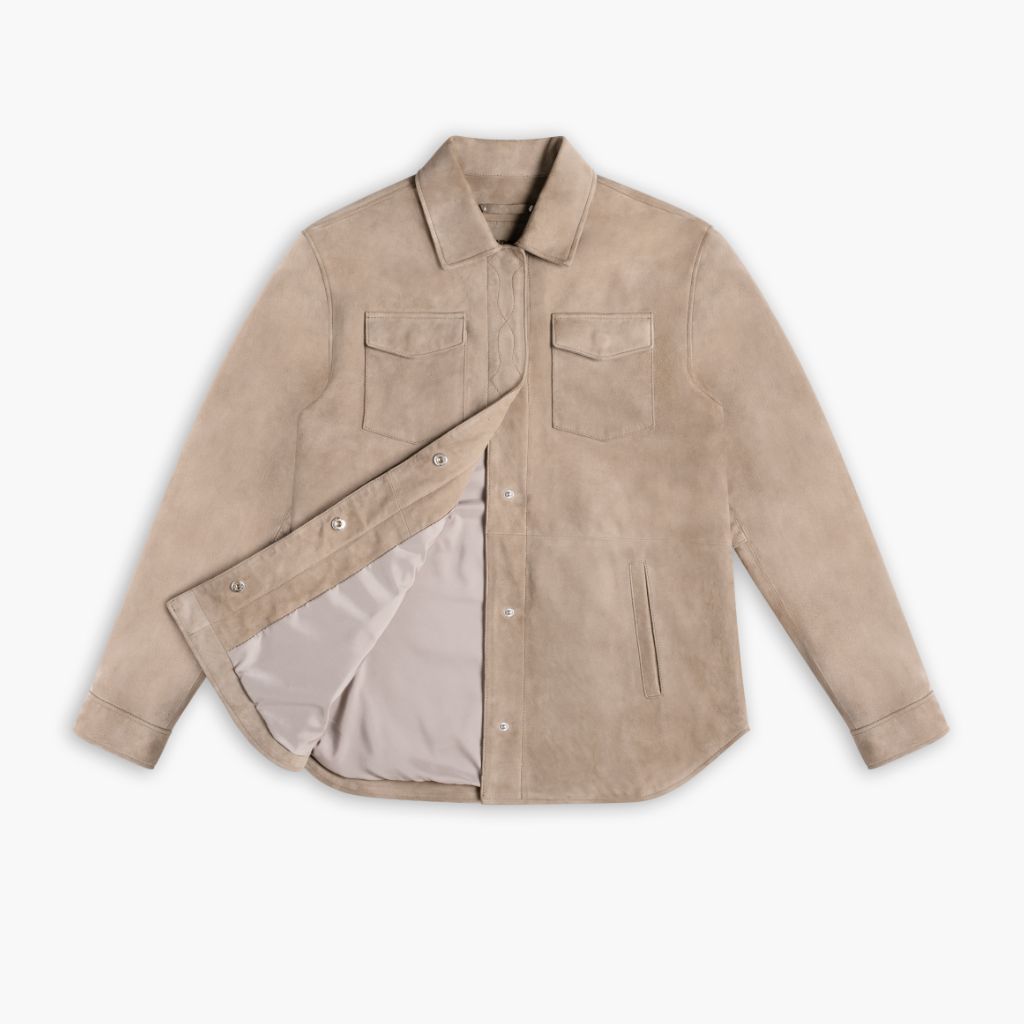 Dakota Shirt Jacket | Taupe - Image 5