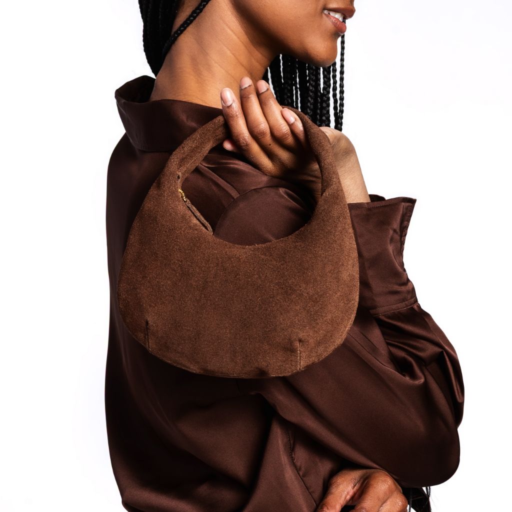 Mini Crescent | Chocolate Suede - Image 5