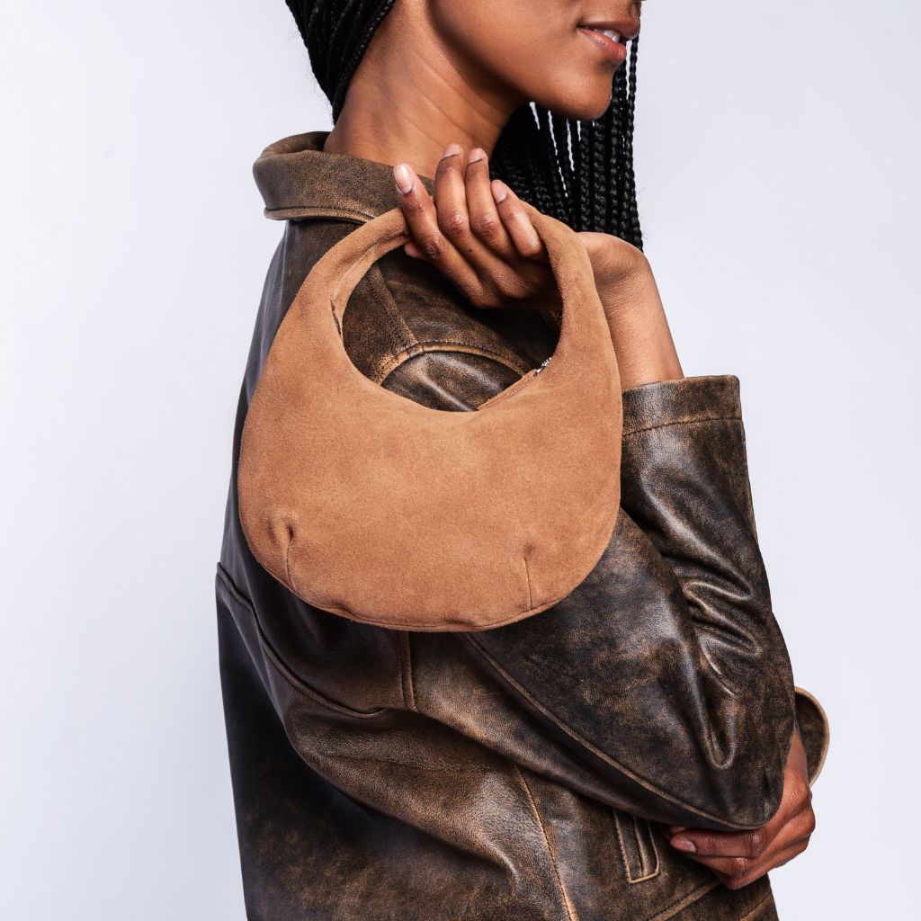 Mini Crescent | Tan Suede - Image 5