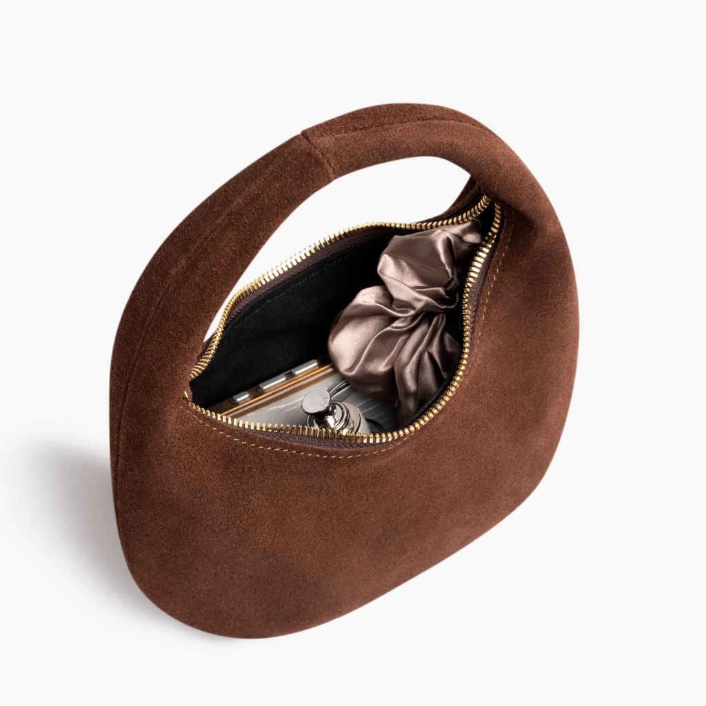 Mini Crescent | Chocolate Suede - Image 3