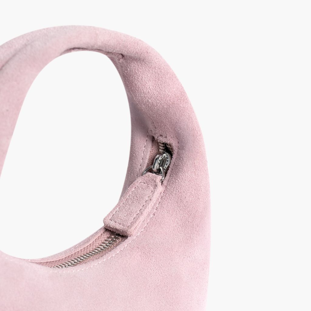 Mini Crescent | Pink Suede - Image 4