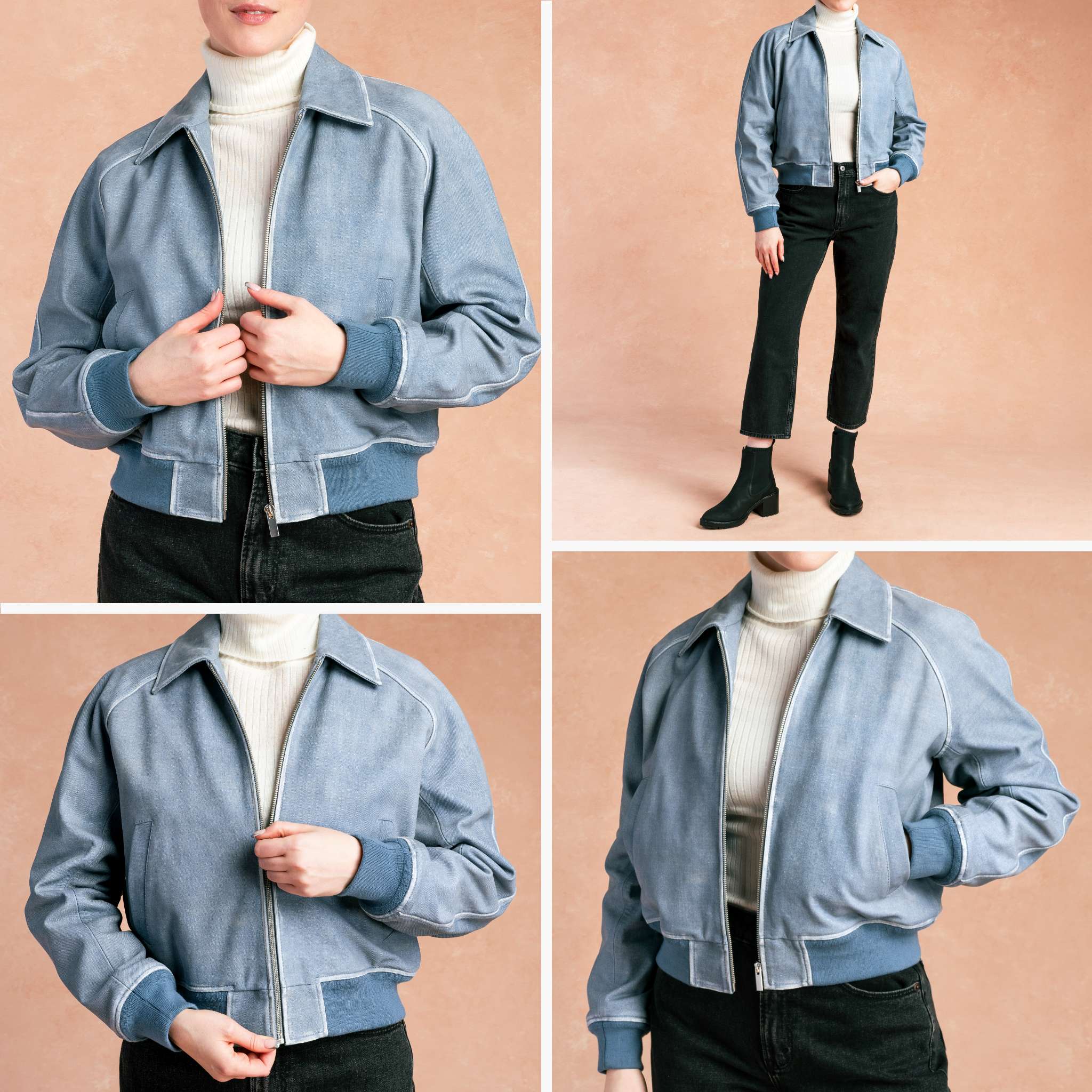 Major League Jacket | Blue Textured - Image 3
