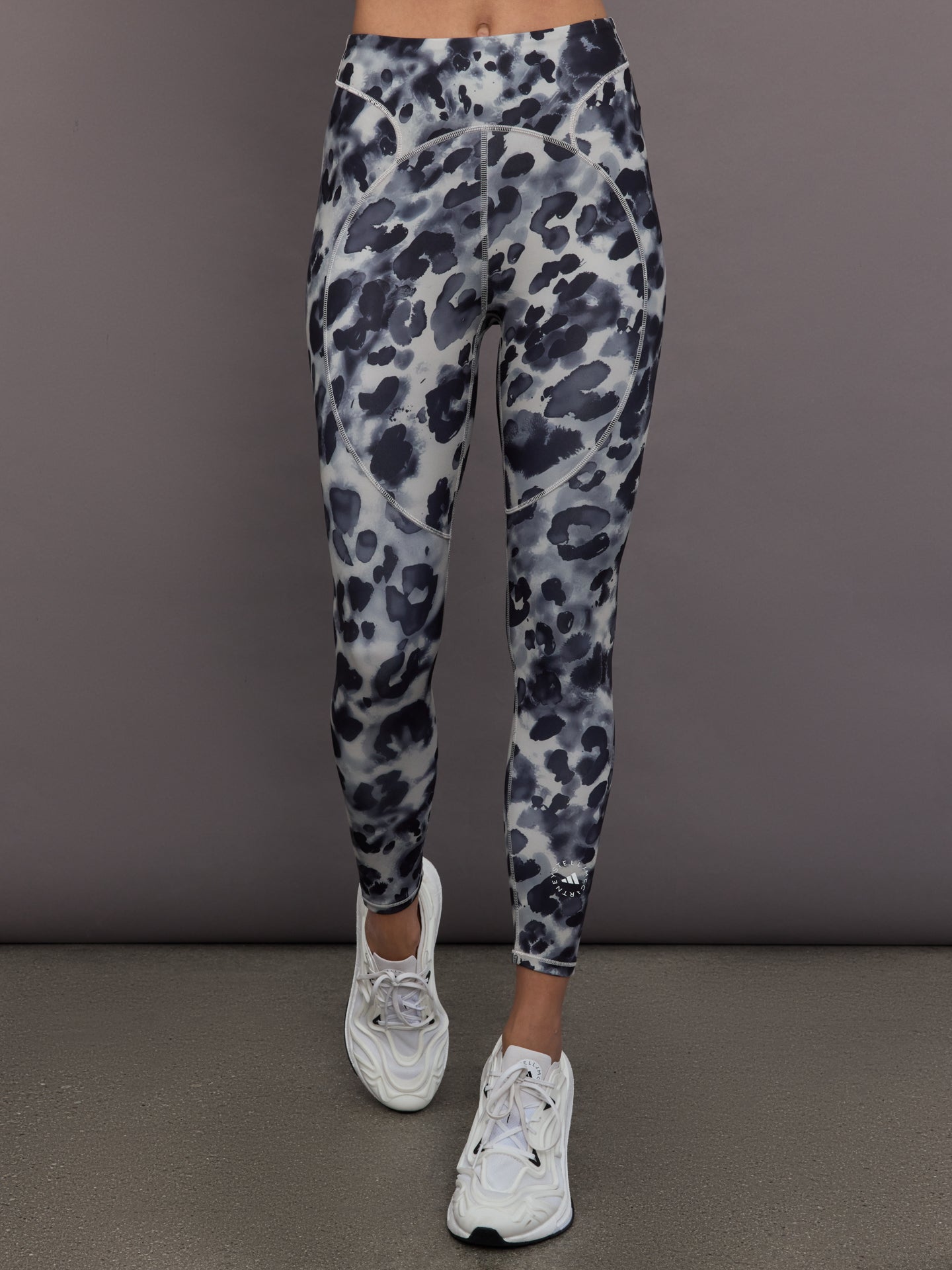 adidas by Stella McCartney Training 7/8 Leggings Printed - Wonder Alumina/Black