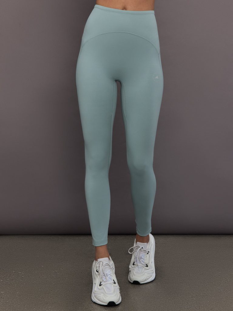 adidas by Stella McCartney Studio Ruched Leggings - Wonder Sage