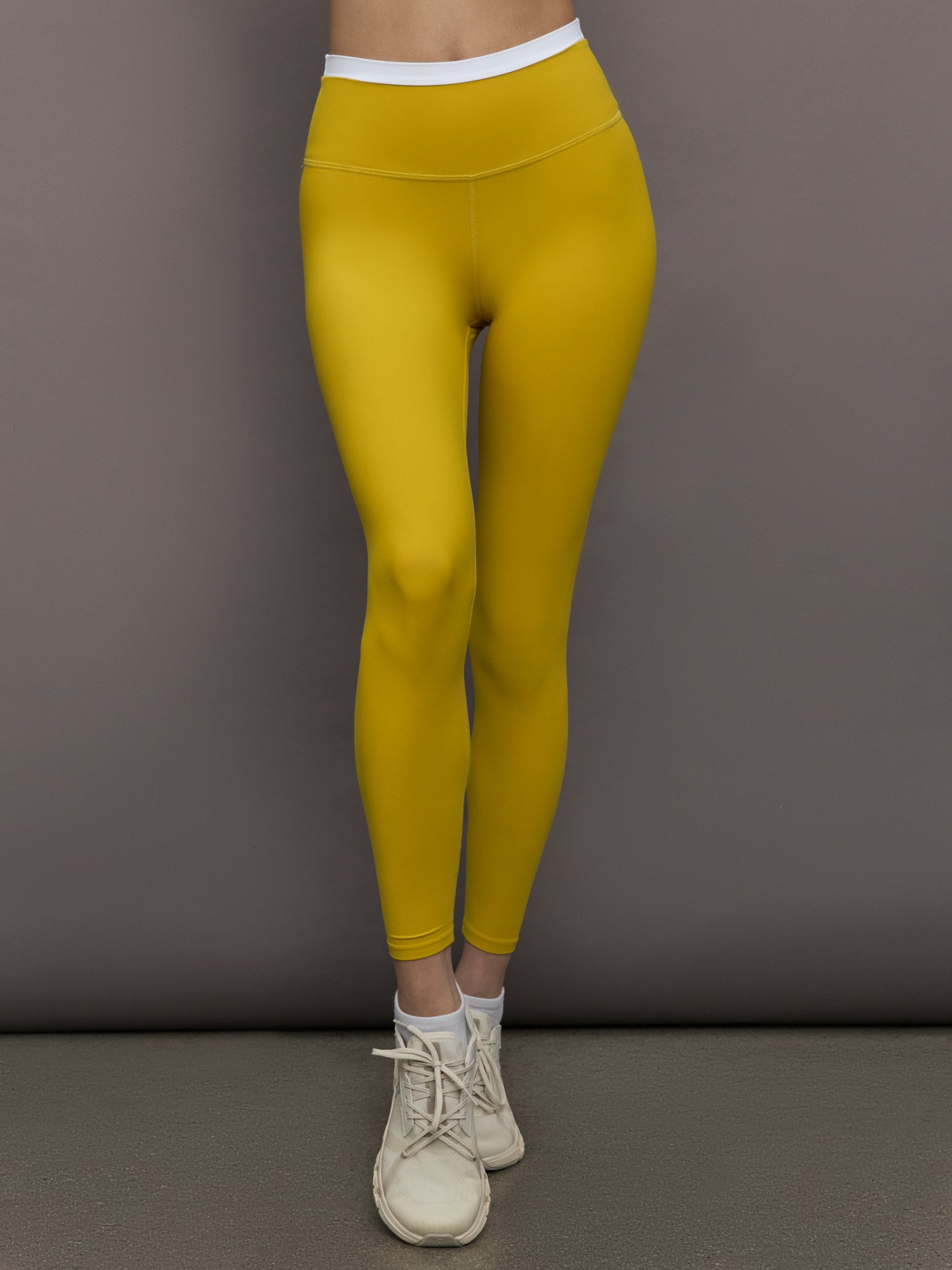 Contrast Waistband Legging in Melt - Mango Mint/ White