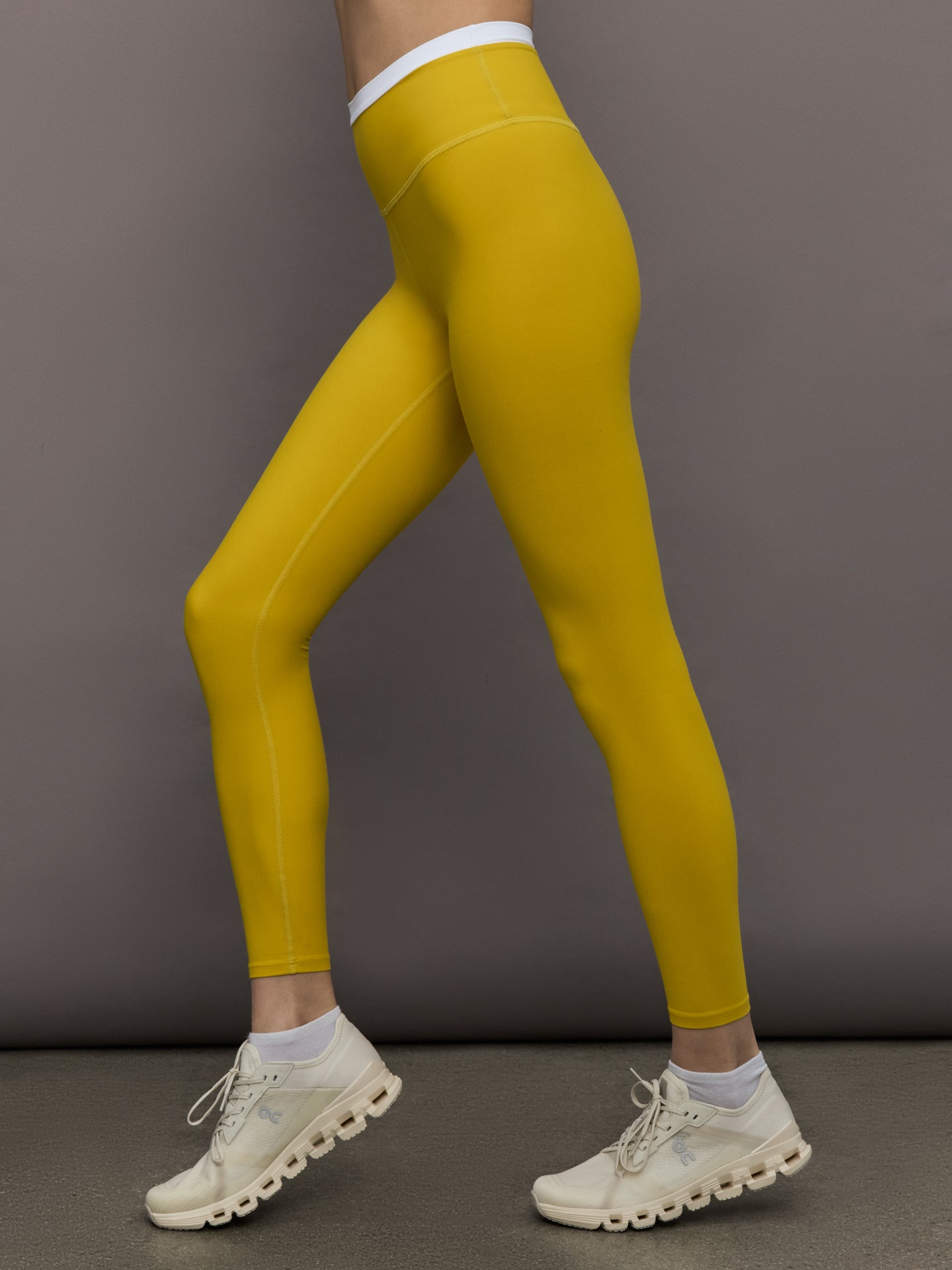 Contrast Waistband Legging in Melt - Mango Mint/ White - Image 3