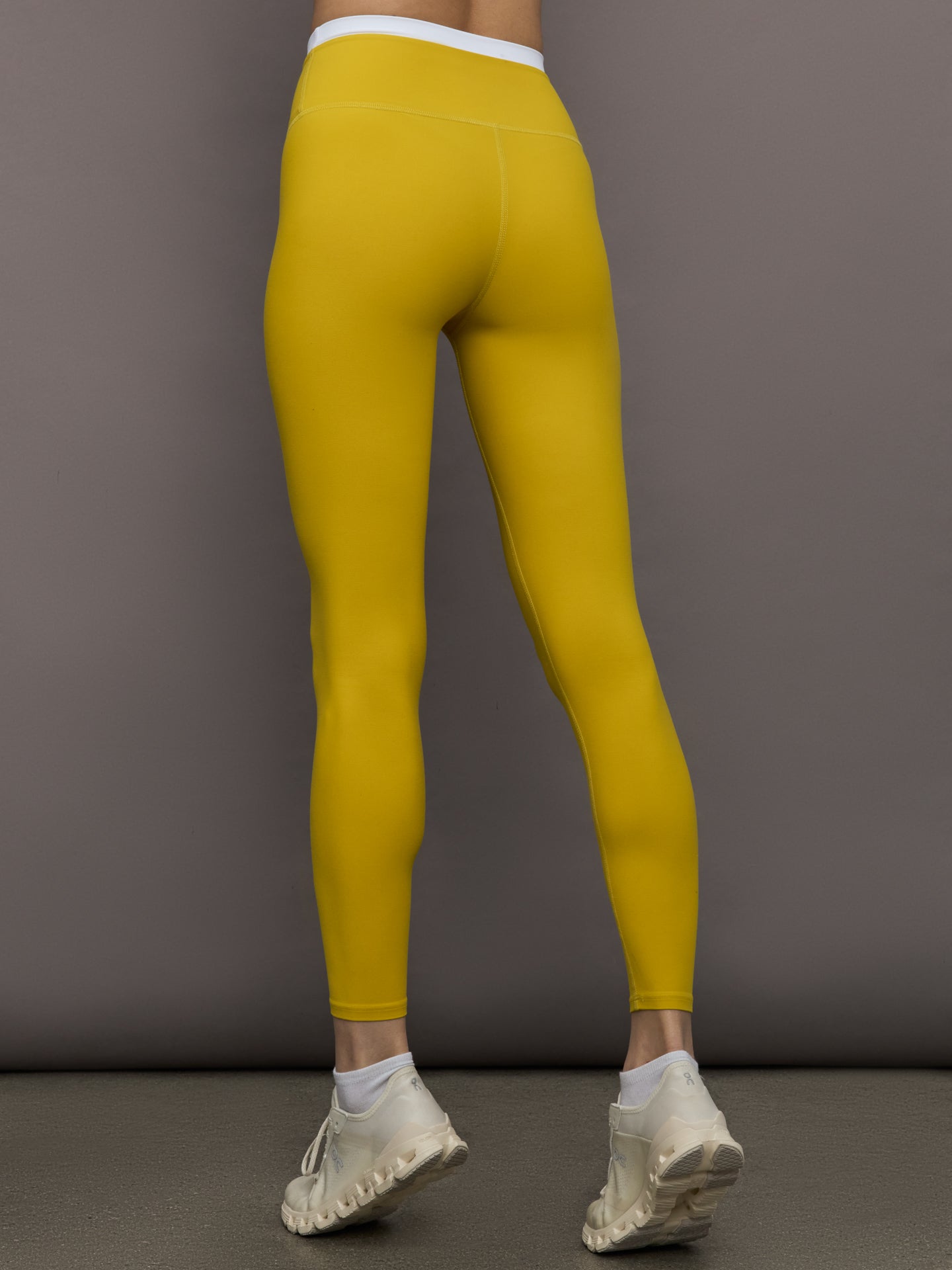 Contrast Waistband Legging in Melt - Mango Mint/ White - Image 4
