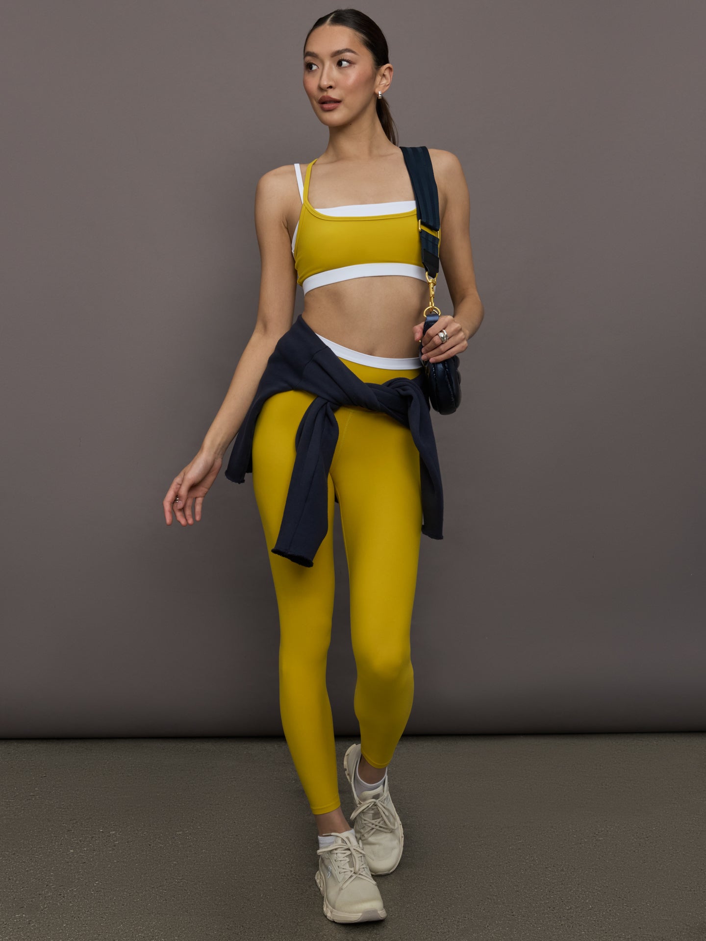 Contrast Waistband Legging in Melt - Mango Mint/ White - Image 2