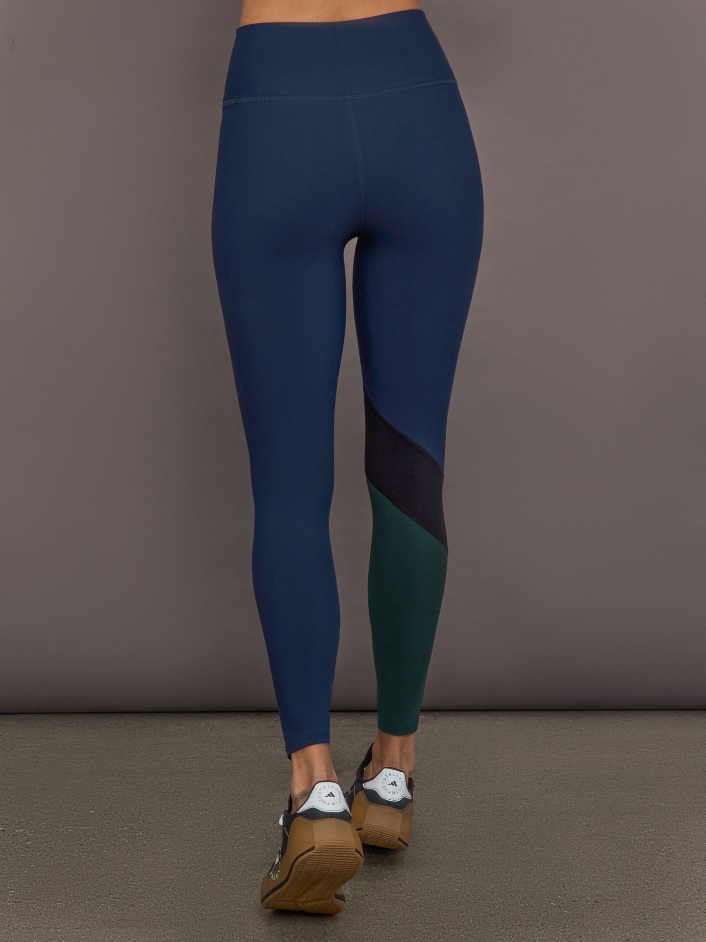 Colorblock Legging in Melt - Navy/Black/Forest - Image 4