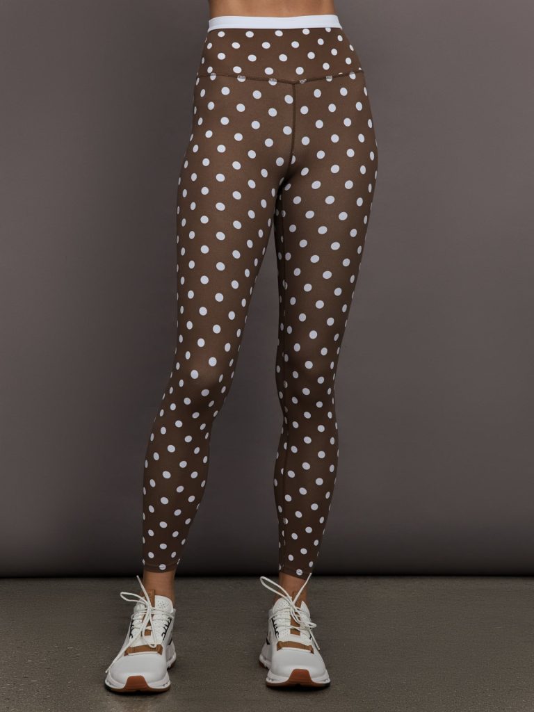 Polka Dot Legging in Melt - Carafe/White Polka Dot