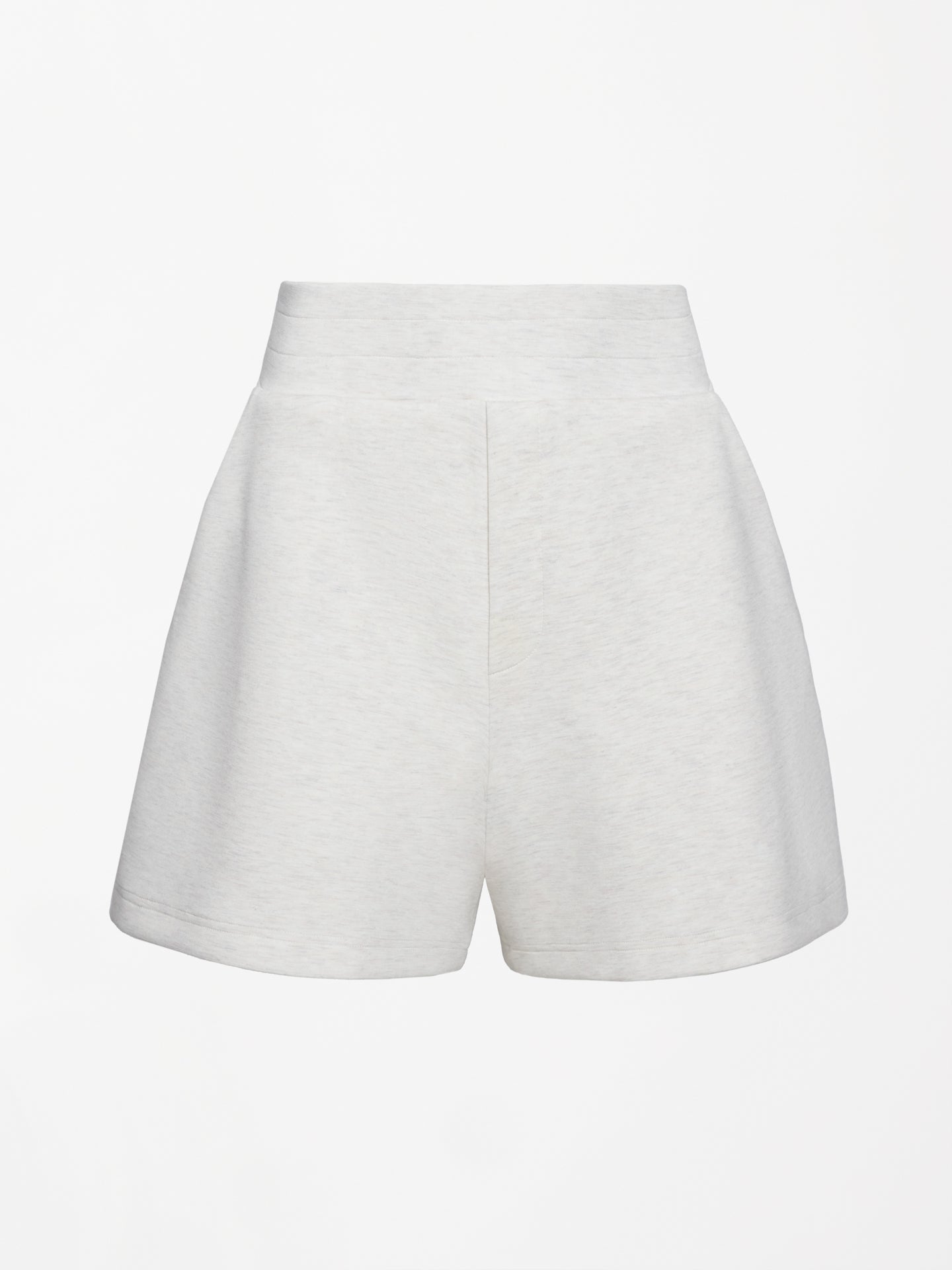 High Rise Knit Short in Interlock - Moonbeam Heather - Image 8