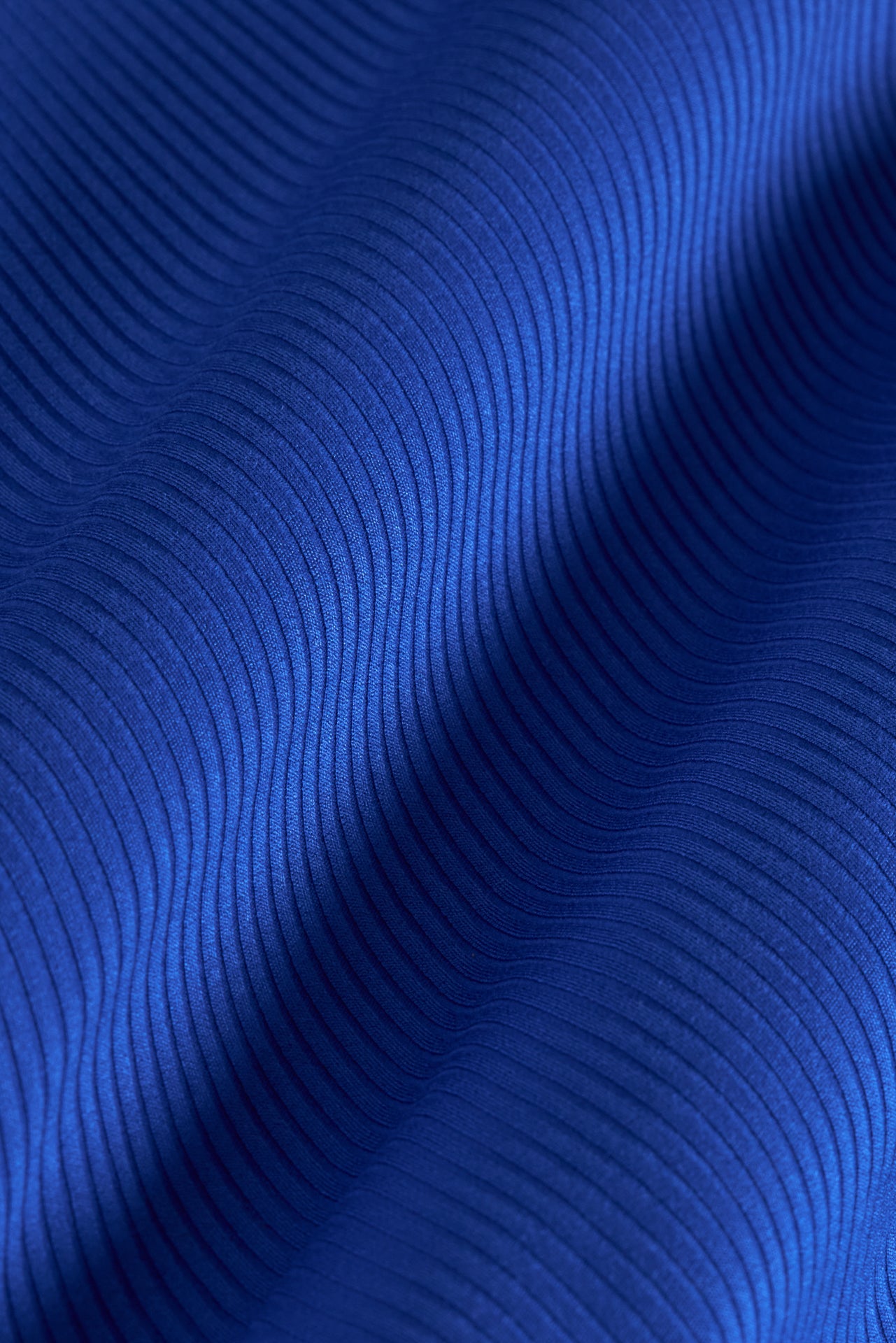 High Rise Legging in Ribbed Melt - Cobalt - Image 7