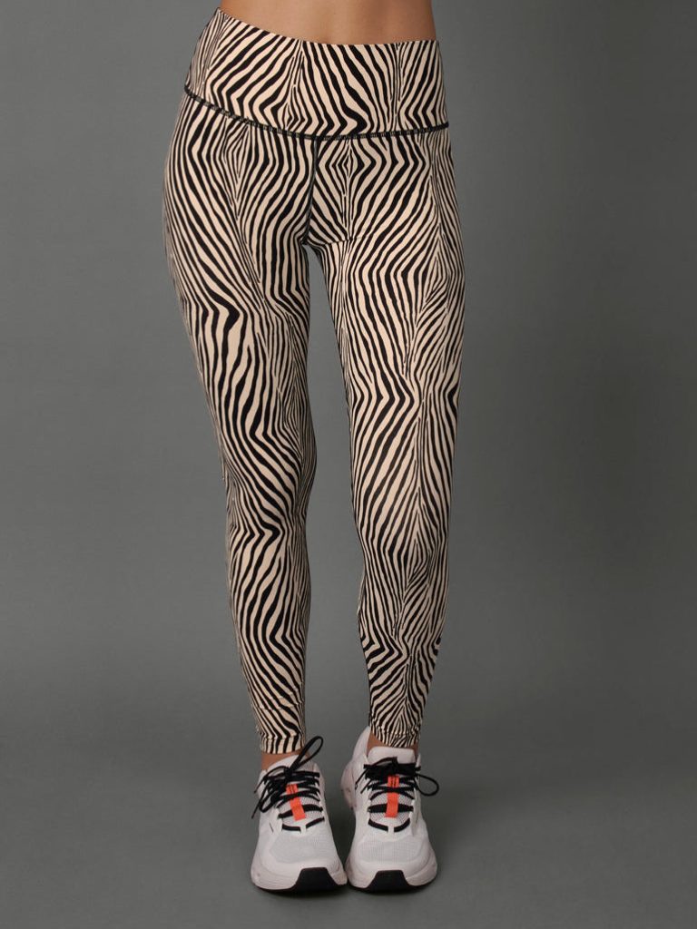 High Rise Legging in Melt - Zebra Print